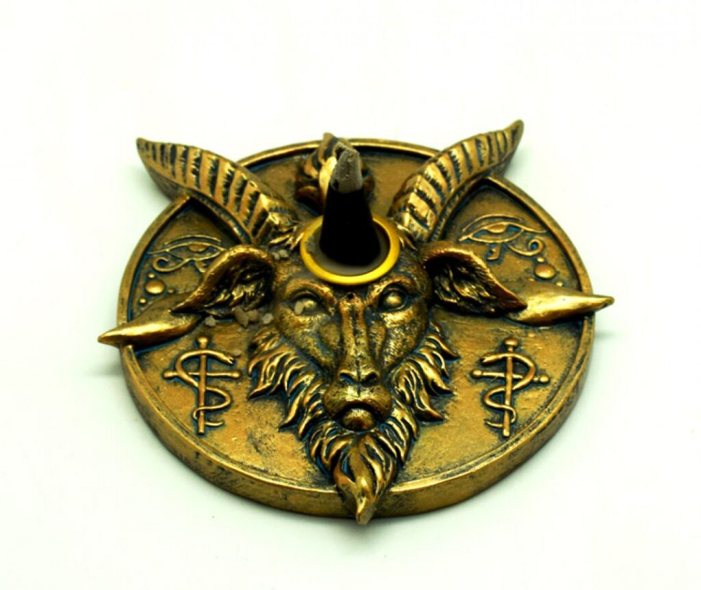 BAPHOMET INCENSE BURNER/CANDLE HOLDER (3036) | 1ct