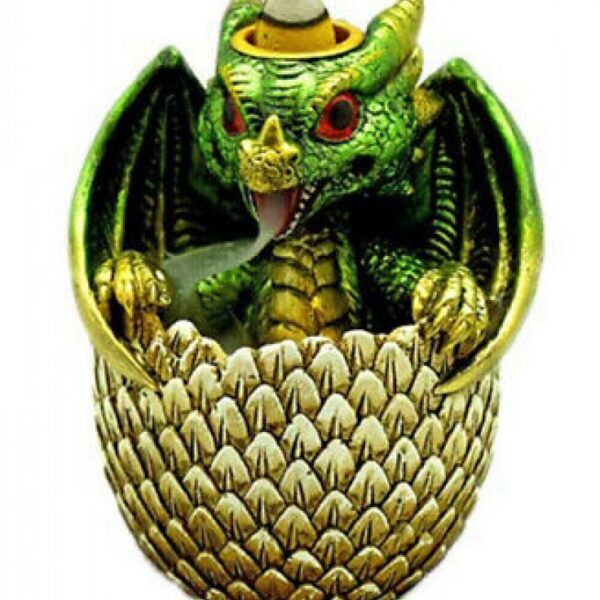 DRAGON IN EGG BACK FLOW INCENSE BURNER (3119) | 1CT