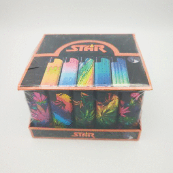 STAR | MJ LEAF SLIDE TORCH LIGHTER | 02001T-5 | 50CTDISPLAY