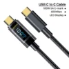 YC003 TYPE C TO C PD100W DIGITAL DISPLAY CABLE 6.5FT