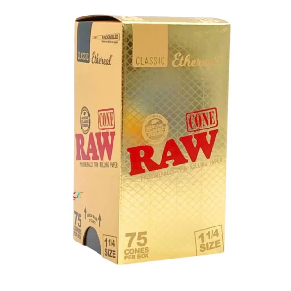 RAW CLASSIC ETHEREAL CONES | 1-1/4 | 75/BOX