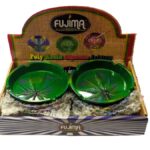 Fujima Poly Stone Tye Dye Leaf ashtray