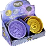 Fujima Mixed Design Round Poly Stone Ash Trays
