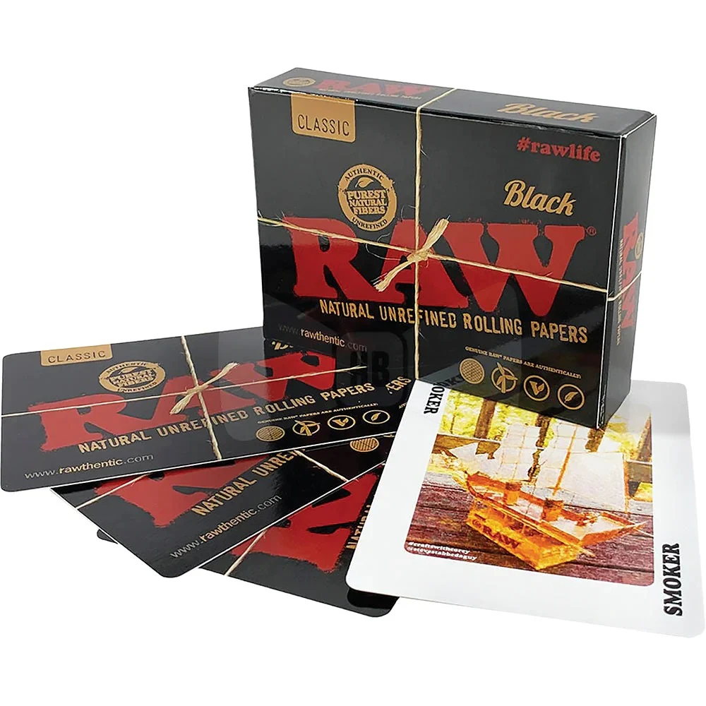 RAW BLACK PLAYING CARDS