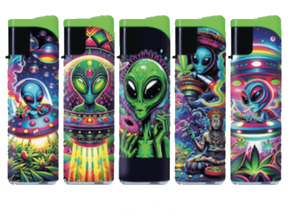 STAR ‘ALIEN’ LIGHTER | 020017-17 | 50/DISPLAY