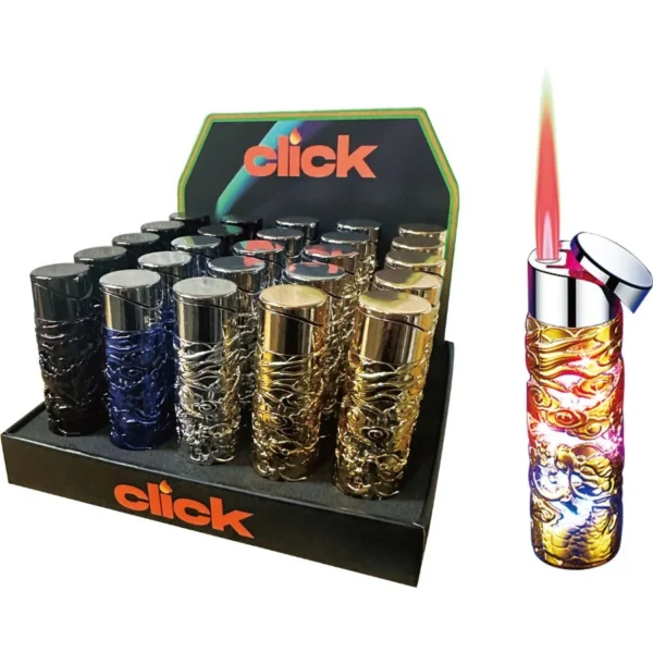 CLICK | DRAGON LIGHTER W/LED | 08761-FL | 25CT/DISPLAY