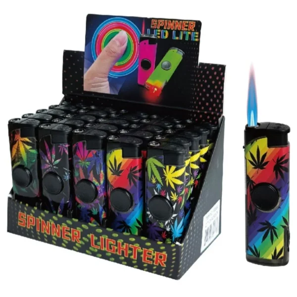 TYE DIE SPINNER LED LIGHTER | 10039-A3 | 25CT/DISPLAY