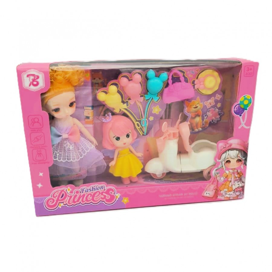 FASHION PRINCESS DOLL WITH SCOOTER BIKE | 1526