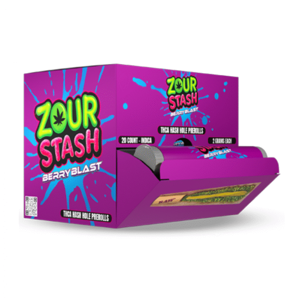 ZOUR STASH | HASH HOLE 2G THCA PREROLL 1PK | 20CT DISPLAY