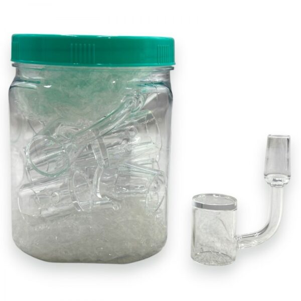 GLASS | FLAT TOP BANGER | MALE 14MM | 10CT/JAR