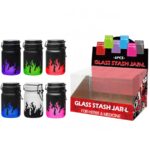 DESIGNED GLASS STASH JARS | SA0056 | 6CT BOX