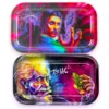 MEDIUM ROLLING TRAY | W/ MAGNETIC LID | ASSORTED DESIGN | 1CT