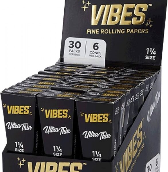 VIBES | ULTRA THIN CONES | 1 1/4 |  6PK 30CT-BOX
