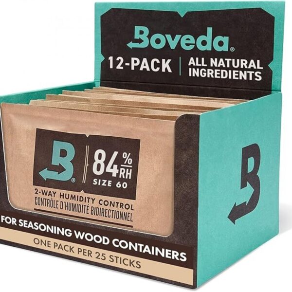 BOVEDA HUMIDITY CONTROLLER | 84% RH | 60GM/PK | 12PK BOX