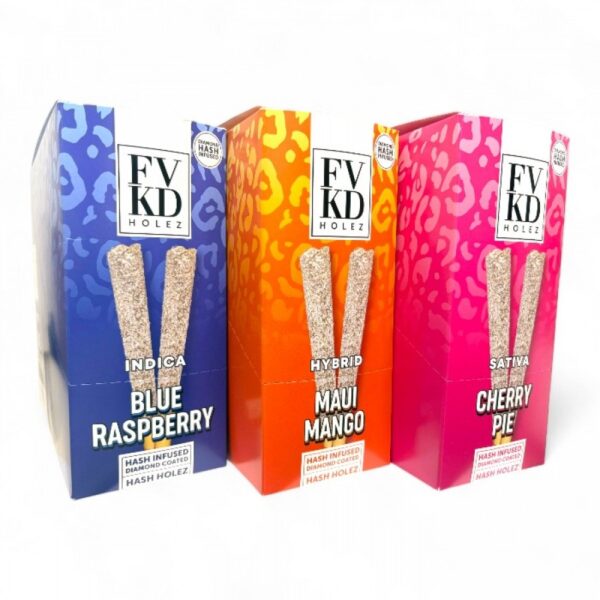 FVKD HASH HOLEZ | DIAMOND COATED THC-A PRE-ROLLS  | 2G | 10/BOX