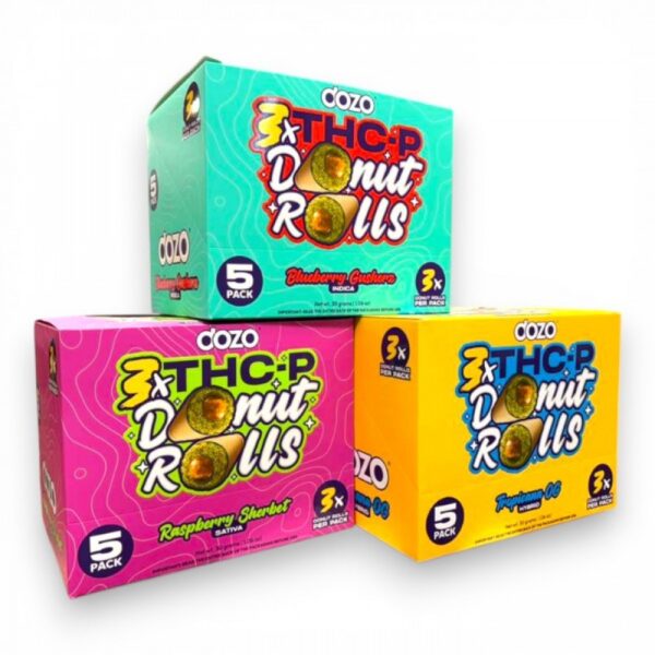DOZO | DONUT THCP PRE ROLLS 3PK | 6MG | 5CT BOX
