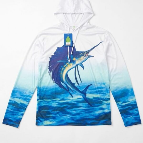 FISHING SHIRT WITH HOOD | SWEAT-WICKING | 12CT