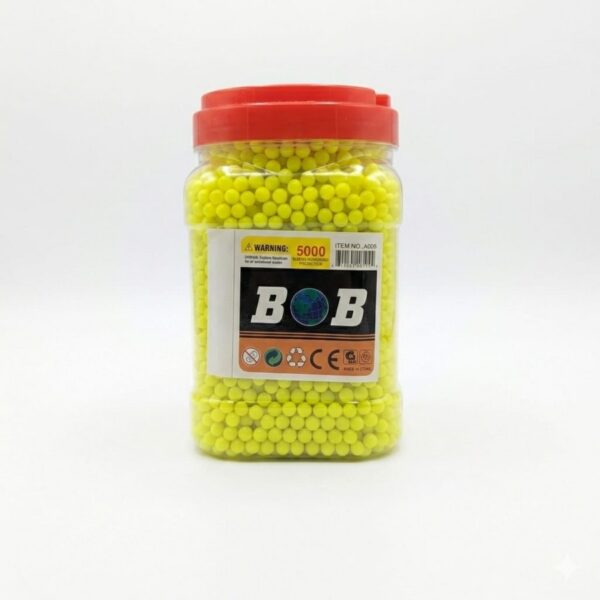 6MM PLASTIC BB BULLETS JAR | ASSORTED COLORS | 5000 CT