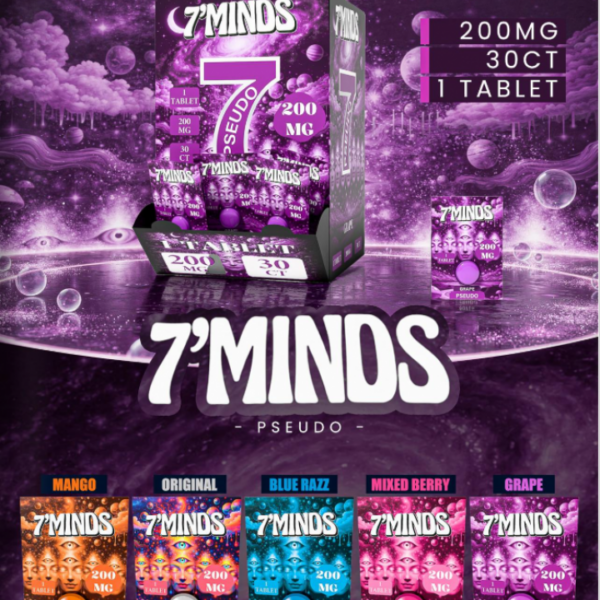 7 MINDS | 7 HYDROXY | 200MG | 30CT BOX