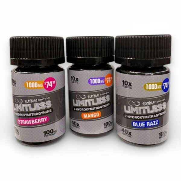 LIMITLESS 7-HYDROXYMITRAGYNINE | 100MG/CT | 10CT JAR