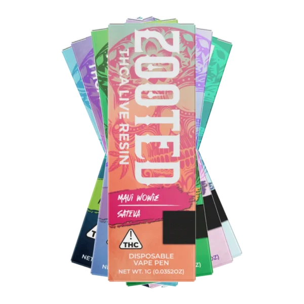 ZOOTED |  THCA LIVE RESIN DISPOSABLE VAPE | 1G | 10CT BOX