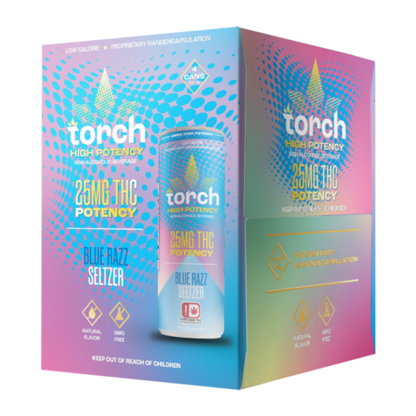TORCH | HIGH POTENCY 25MG THC SELTZERS | 4PK