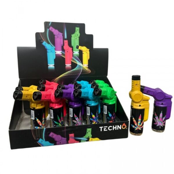 FLEXI TORCH ‘MJ LEAF’ LIGHTER | 10703D | 15/DISPLAY