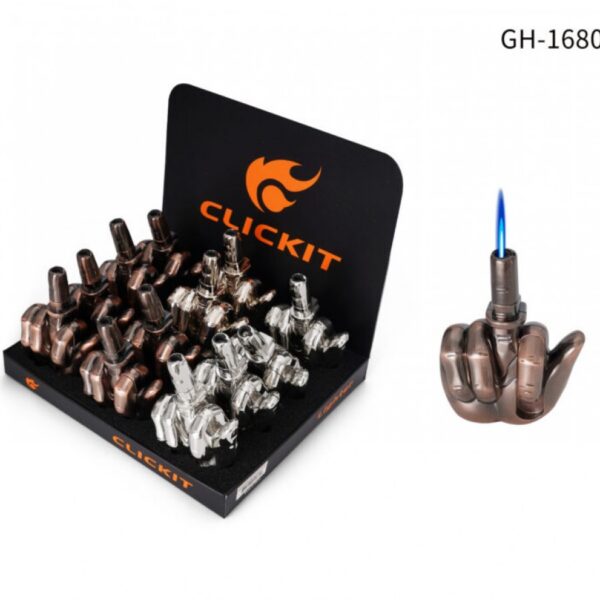 CLICK IT! MIDDLE FINGER LIGHTER | GH-1680 | 12/BX