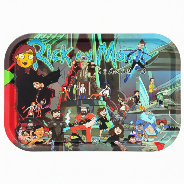 NBC | METAL ROLLING TRAY | MEDIUM | RICK & MORT | 1CT