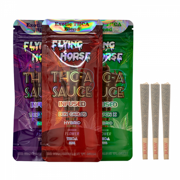 FLYING HORSE | THC-A SAUCE PREROLL | 2PK | 10CT BOX