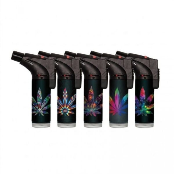 SLANT ‘MJ’ TORCH LIGHTER | 00139-Q22 | 4.5″ | 12/DISPLAY