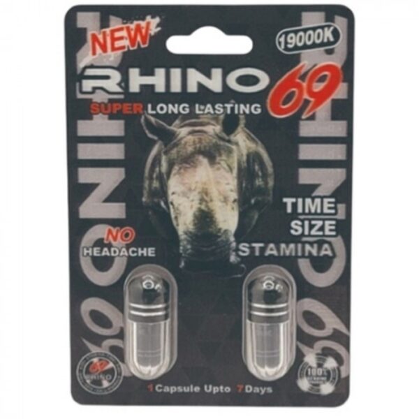 RHINO 69 PILLS | 19,000K | 2PK | 24/BX