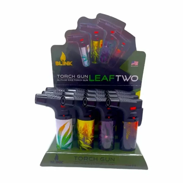 BLINK TORCH LIGHTER | LEAF 2 THEME | 12CT BOX